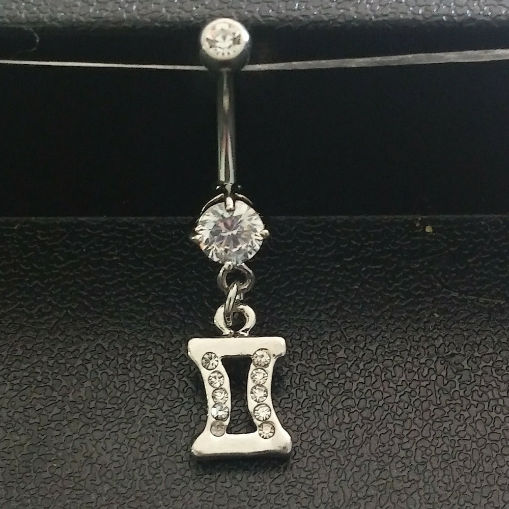 Two Zodiac Sign Belly Button Rings - Picture 5 of 6